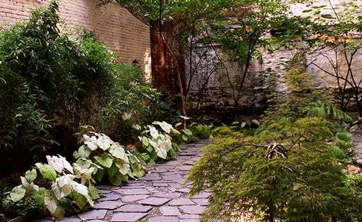 Walking path outdoors